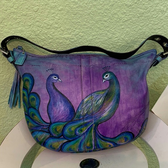 Coach Handbags - 🌹💓😍 Vintage Coach Hobo handpainted bag